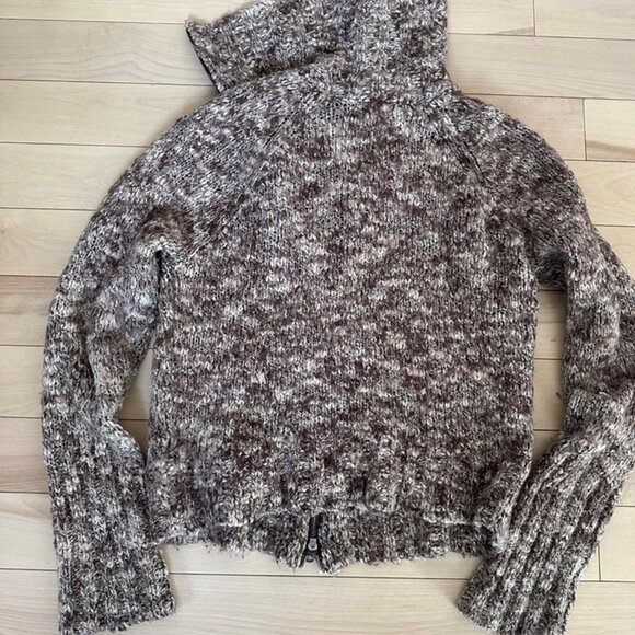 Jacob Connexion vintage zip-up knit jacket – cozy textured acrylic blend Y2K - Picture 6 of 6